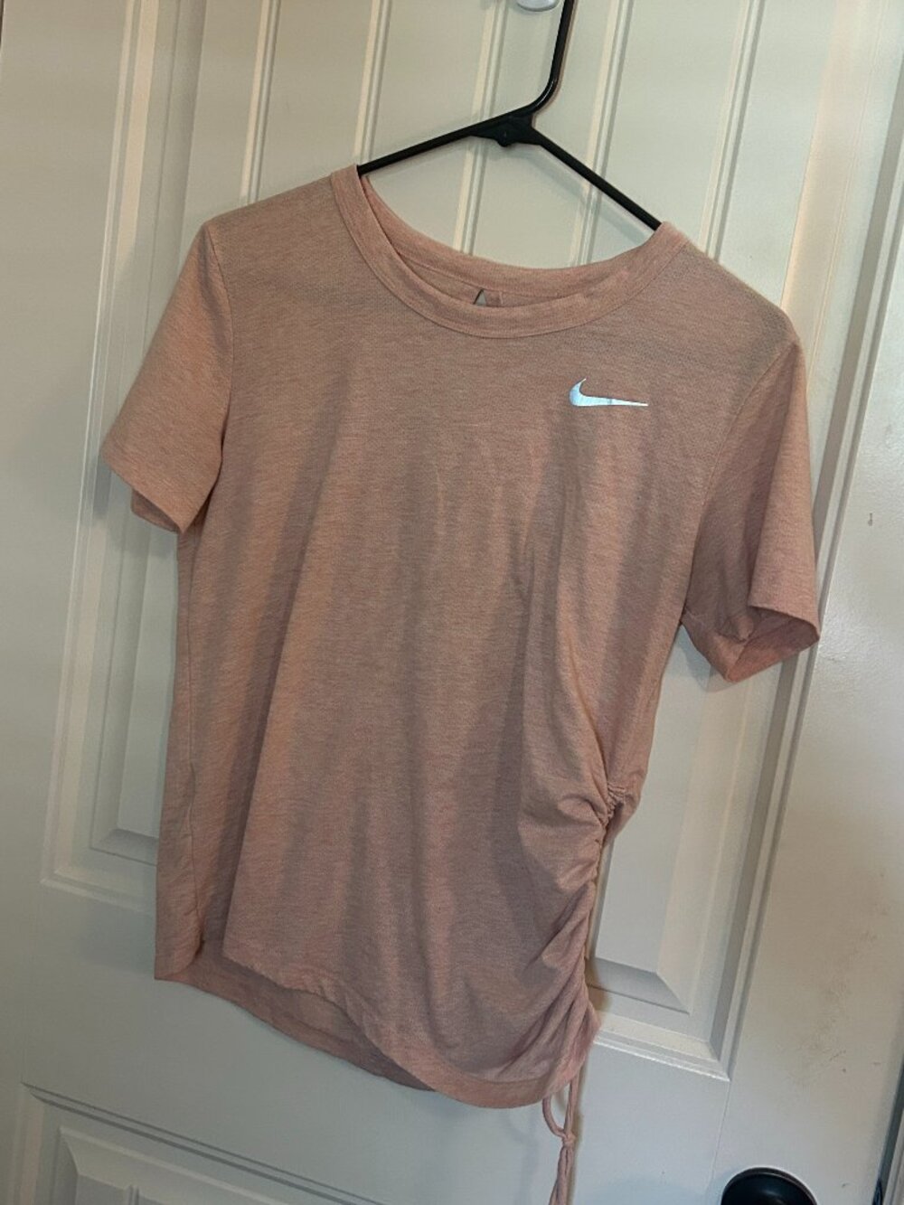 Nike Pink Short Sleeve Side-Ruched Tee